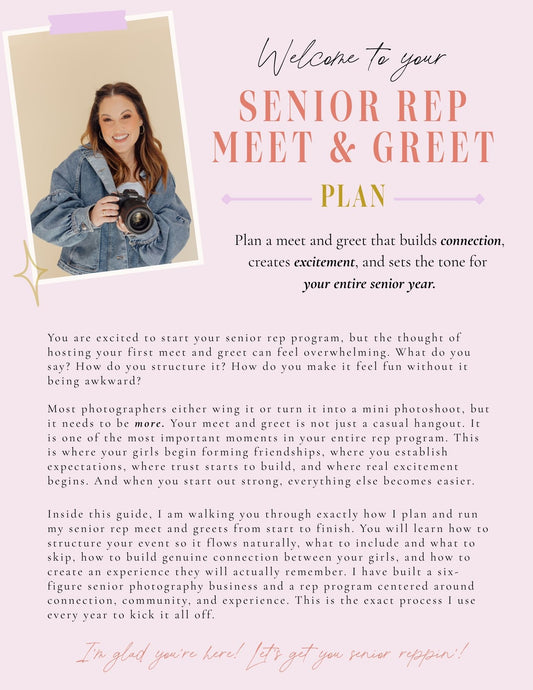 PBP Senior Rep Meet and Greet Guide